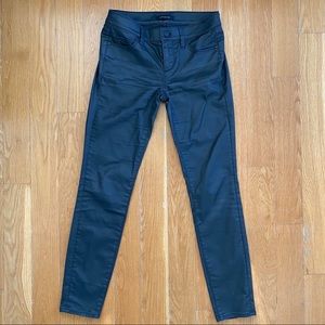 Ann Taylor Coated Skinny Jeans Sz 0